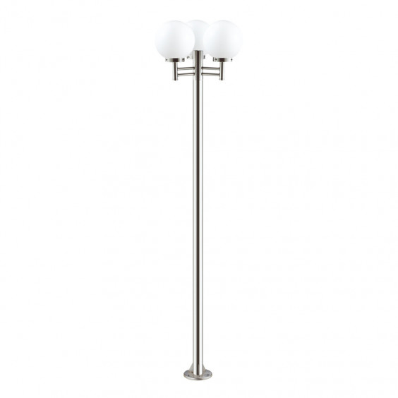 Lampadaire Extérieur 3 Têtes 3x100W Max E27 Inox KEREN