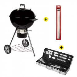 Pack Barbecue Charbon 57cm, Pics à Brochettes et Ustensiles ROSTER