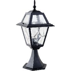 Borne Lumineuse Extérieure 100W E27 Fonte Noire