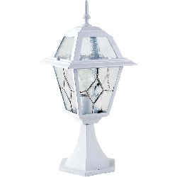 Borne Lumineuse Extérieure 100W E27 Fonte Blanche