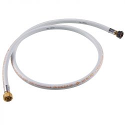 Tuyau Flexible Armé Blanc 1.5m Pour Barbecue Gaz