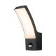 Borne Extérieure Incurvée LED SMD 12W Fonte d’aluminium Noir CREALYS