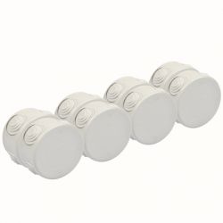 Lot de 8 Boîtes de Dérivation Rondes 4 Entrées 70x35mm IP55 NALTO SIRIUS 54