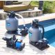 Pompe Filtration Piscine Hors Sol et Enterrée 550W 14m³/h Auto Amorçante STEINER