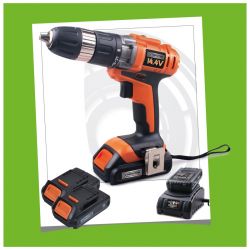 Perceuse sans fil 14.4V - 2AhLi-ion + 2 batteries + 1 chargeur